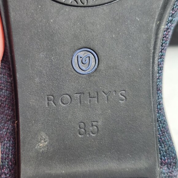Rothy's Navy Blue Heather Loafer Size W8.5 - Picture 14 of 14